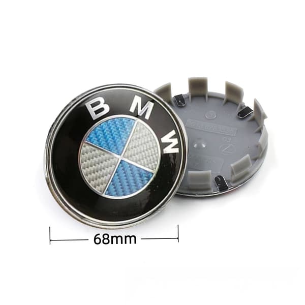4-pakning BMW Sentrumskåper / Hjulkapsel Emblem