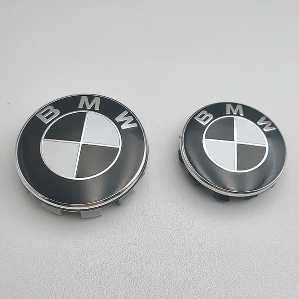 4-Pack BMW Centrumkåpor / Hjulnav Emblem