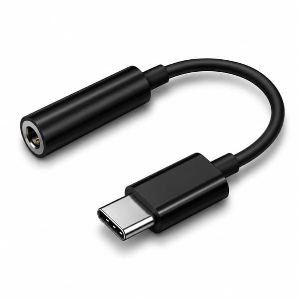 USB-C till 3.5 mm AUX Hörlursadapter för iPhone, iPad & USB-C-enheter