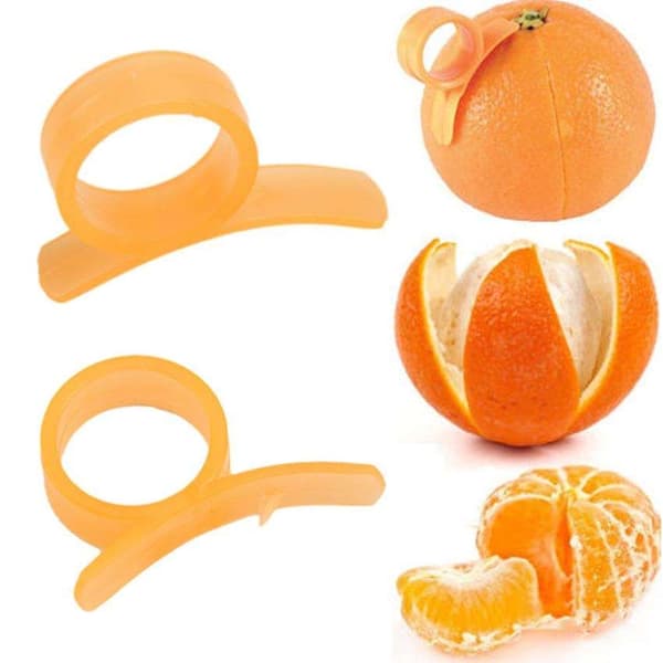 2 appelsinskreller - Fruktskreller - Sitrusfrukter - Skrell