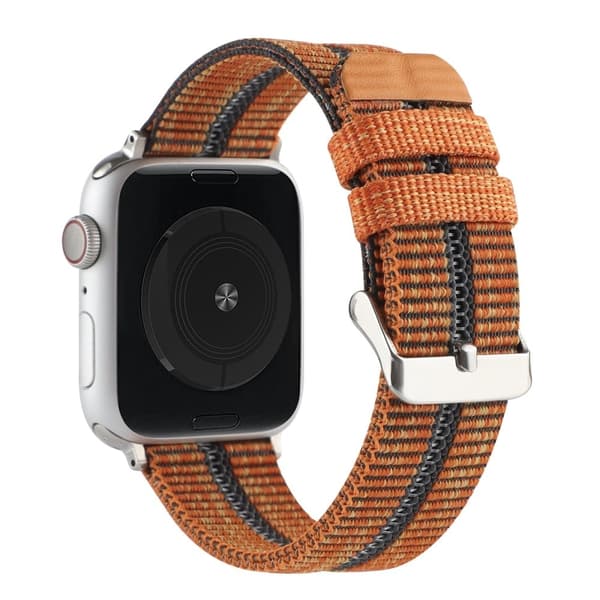 Apple Watch (45mm) raidallinen nylonkellohihna - Oranssi