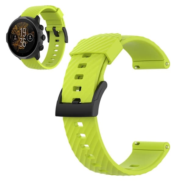 24 mm silikoneurrem til Suunto-enhed - Lime