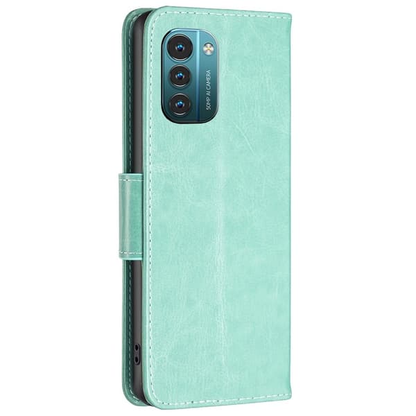 Butterfly Nokia G11 / Nokia G21 nahkakotelo - Vihreä