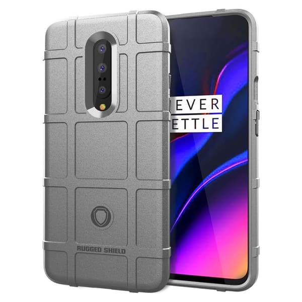 Rugged Shield OnePlus 7 Pro deksel - Sølv