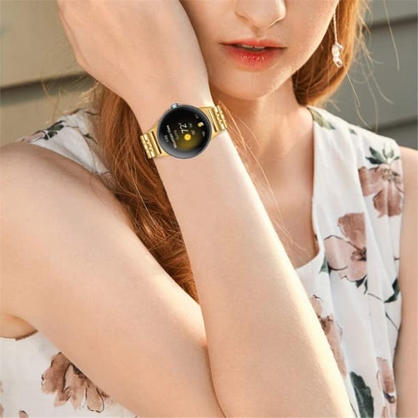 7 perler urrem i rustfrit stål til Google Pixel Watch - Guld