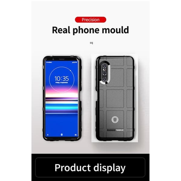 Rugged Shield Sony Xperia 5 II kotelot - Musta
