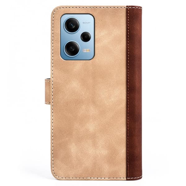 Tofarget lærdeksel for Xiaomi Redmi Note 12 Pro - Gul