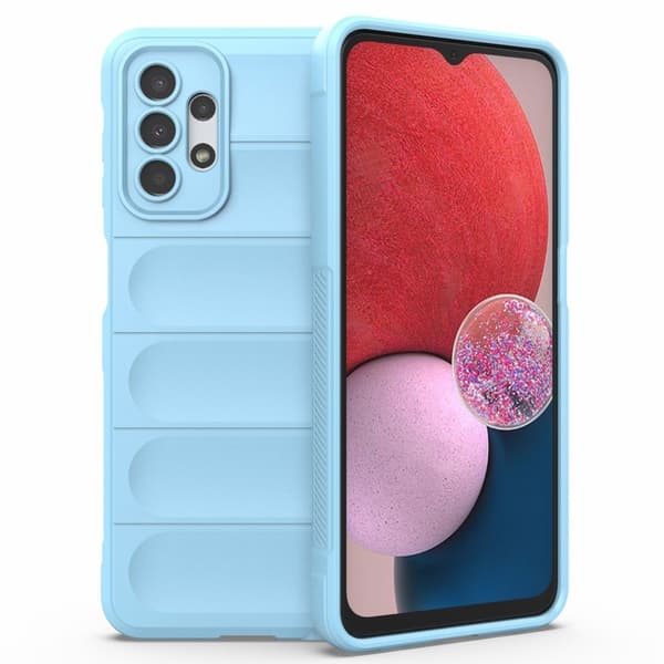 Mjukt greppformat Samsung Galaxy A13 4G skal - Blå