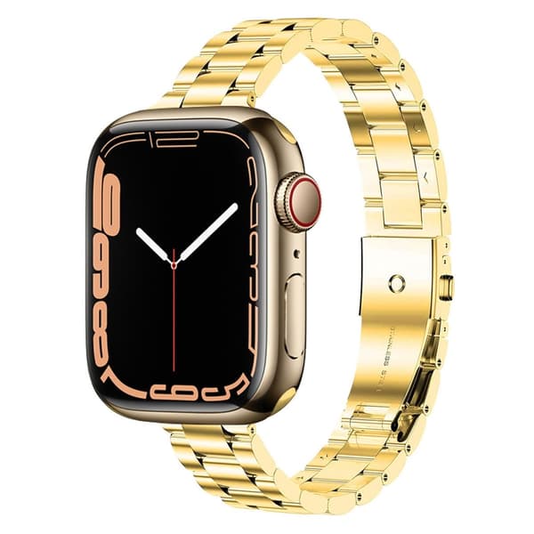 Apple Watch Series 8 (41 mm) urrem i rustfrit stål - Guld