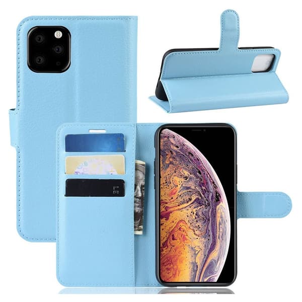 Klassisk iPhone 11 Pro Max flip etui - Blå