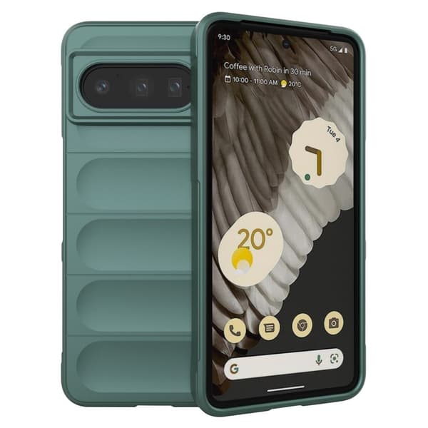 Mjukt greppformat Google Pixel 8 Pro skal - Grön