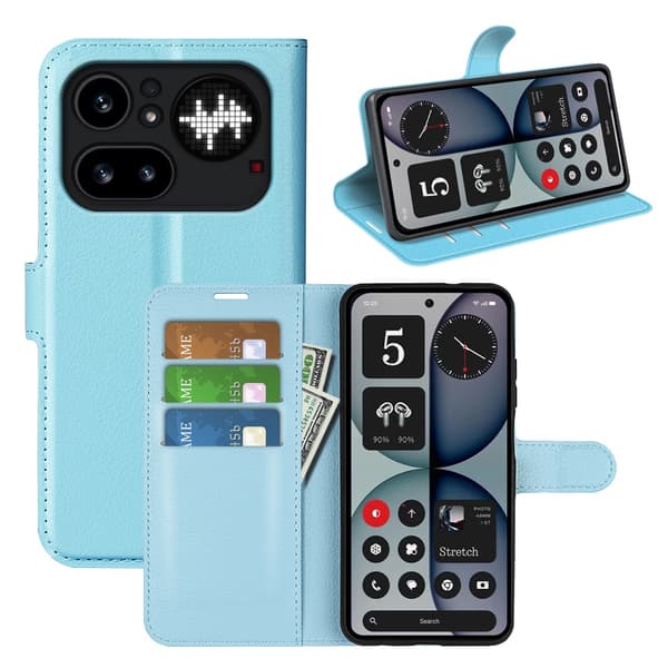 Classic Nothing Phone (4a) Pro flip etui - Blå