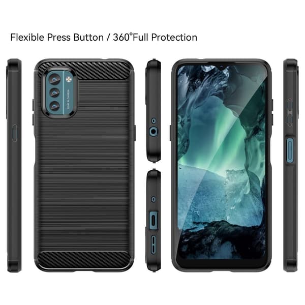 Carbon Flex Nokia G11 / Nokia G21 deksel - Svart