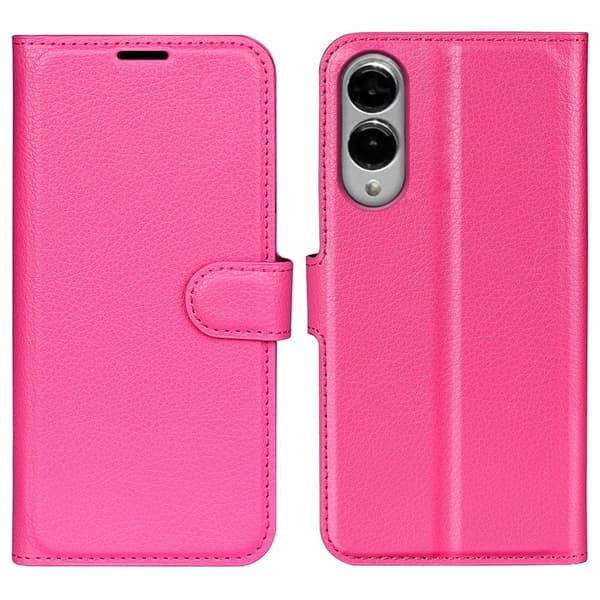 Klassisk Samsung Galaxy S25 Edge flip etui - Rose