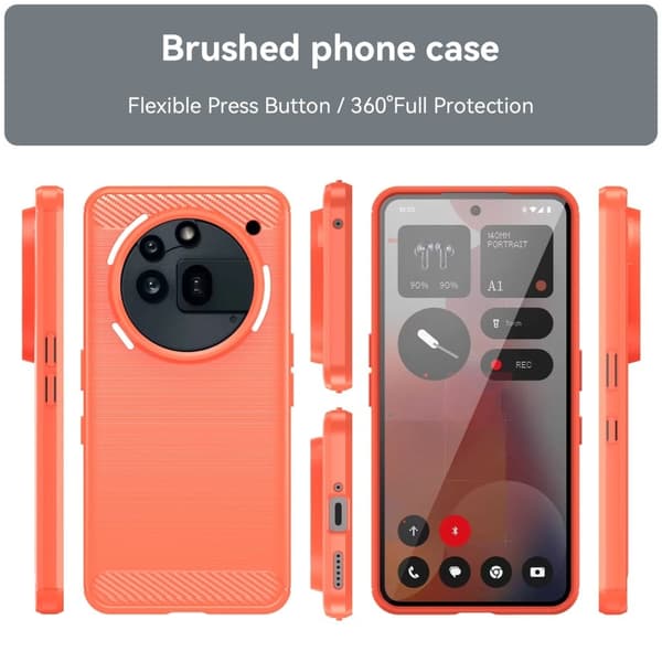 Carbon Flex Nothing Phone (3a) Pro cover - Rød