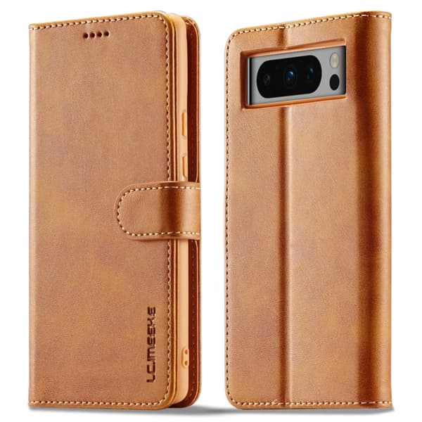 LC.IMEEKE Google Pixel 8 Pro Flip Etui - Lysebrun