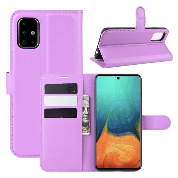 Classic Samsung Galaxy A71 etui – Lilla