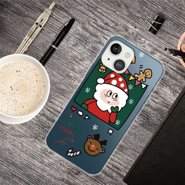 Julfodral till iPhone 14 Plus - Tomtefoto