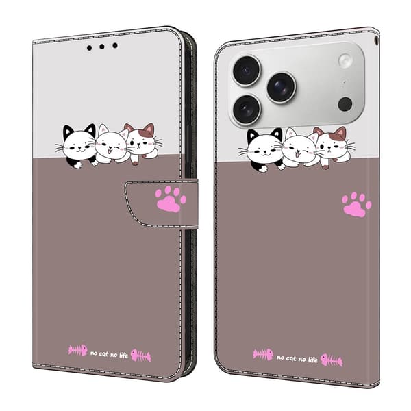 Wonderland iPhone 17 Pro flip-etui - Katter