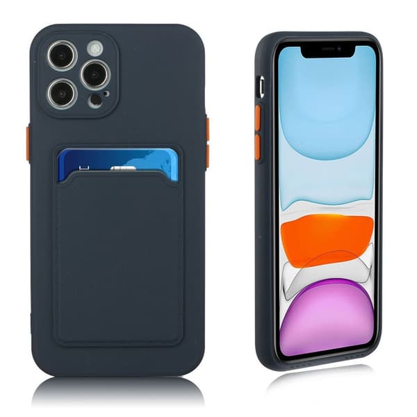 Kortholdercover til iPhone 12 Pro Max - Mørkeblå