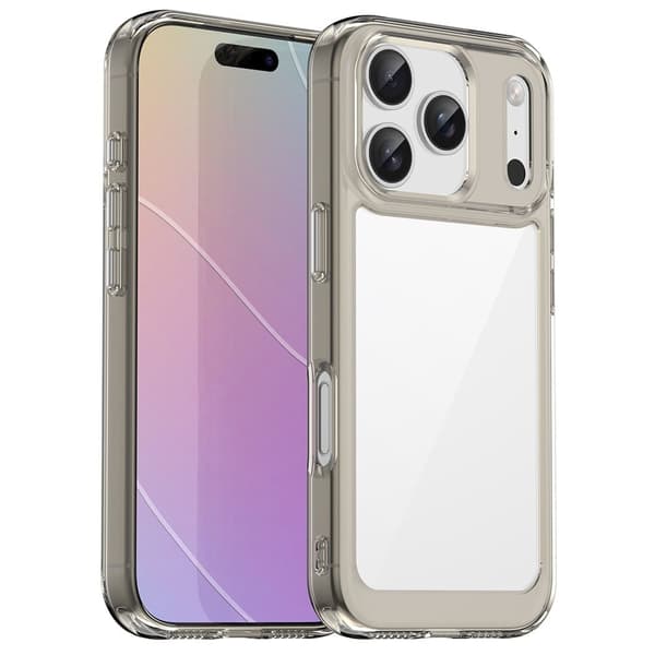 iPhone 17 Pro smart telefonskal i akryl - Transparent Grå