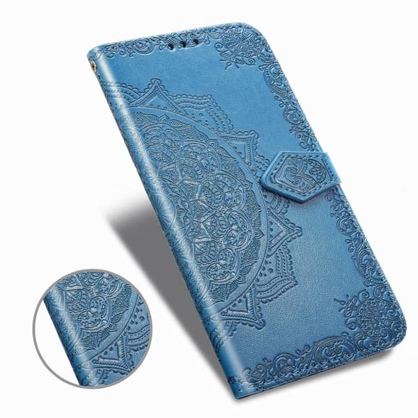 Mandala Samsung Galaxy A21s Flippetui - Blå