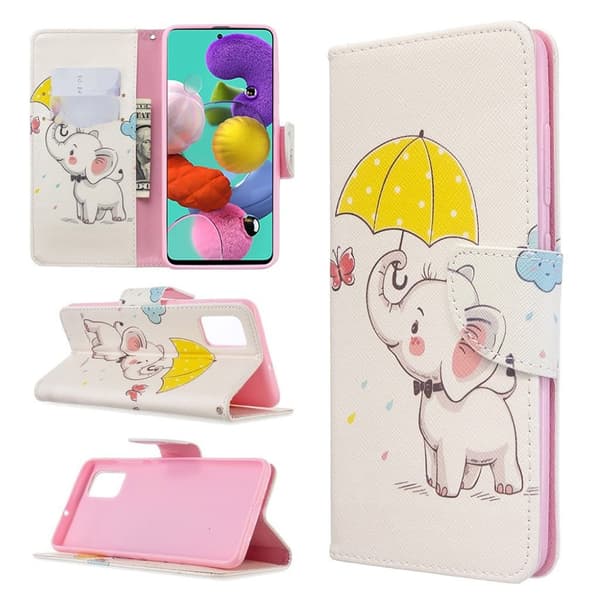 Eventyr Samsung Galaxy A51 flip case - Cute Elephant