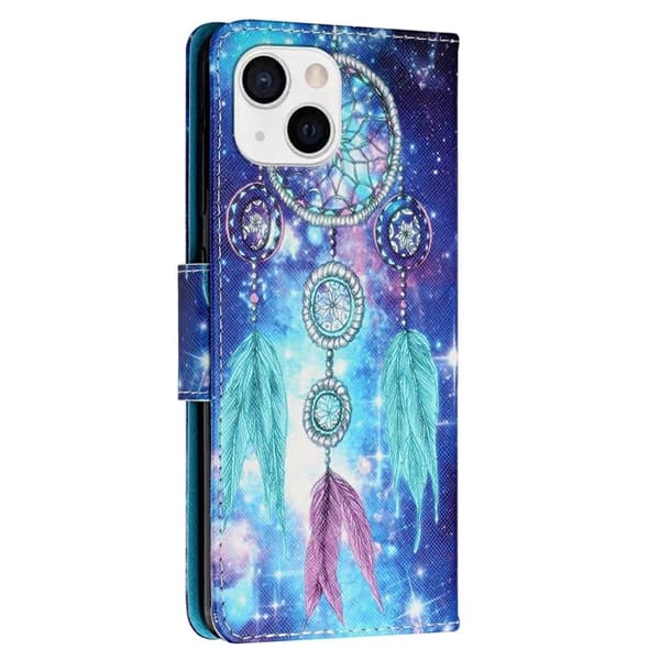 Wonderland iPhone 14 flip etui - Blå Drømmefanger