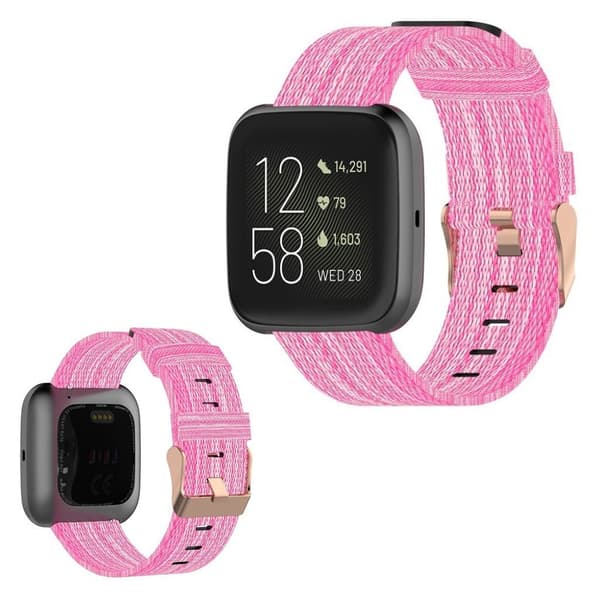 Fitbit Versa / Versa 2 / Blaze nylon klokkereim - Pink