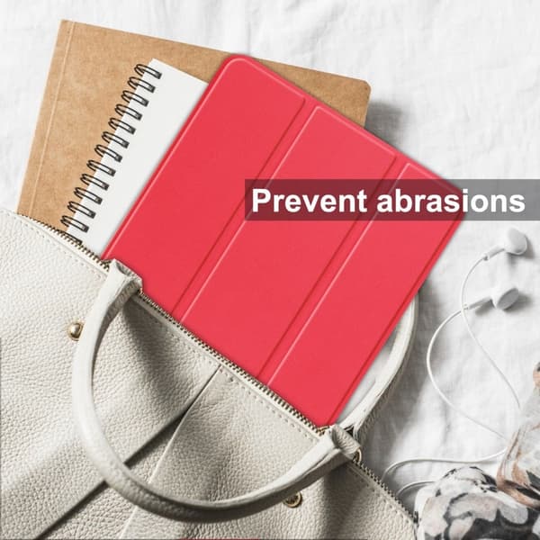 Tri-fold skinnstativveske for Nokia T21 - Rød
