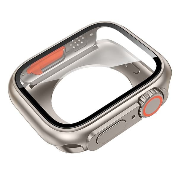 Apple Watch Case with tempered Glass Protector - Titanium Gold