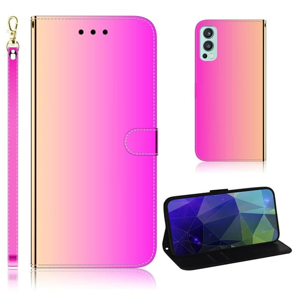 Mirror OnePlus Nord 2 5G Flip Etui - Rose