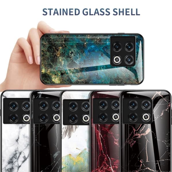 Fantasy Marble OnePlus 10 Pro Cover - Gold Sort Marmor