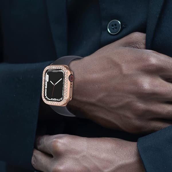 Apple Watch SE 2022 (40 mm) strassdekorationsfodral - Roséguld