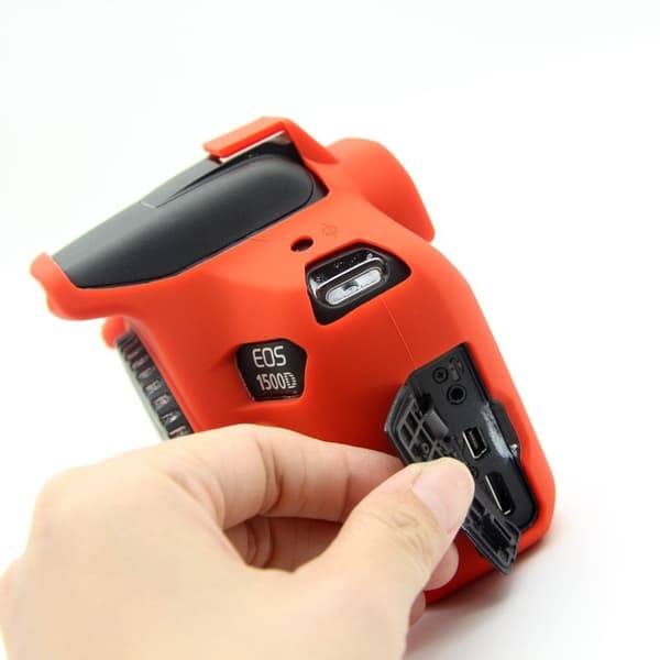 Canon EOS 1300D 1500D kameraskydd silikon - Orange