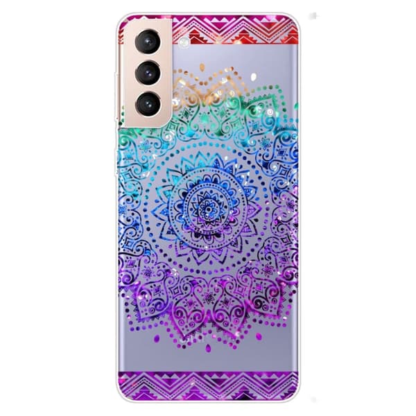 Deco Samsung Galaxy S22 Suojakotelo - Värikäs Mandala Pattern