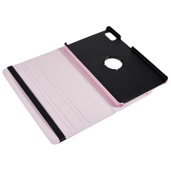 Lenovo Tab M9 enkelt läderfodral med elastiskt band - Rosa