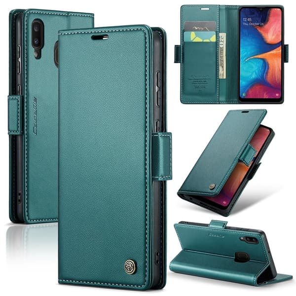 CaseMe Samsung Galaxy A40 Smooth Etui - Grøn