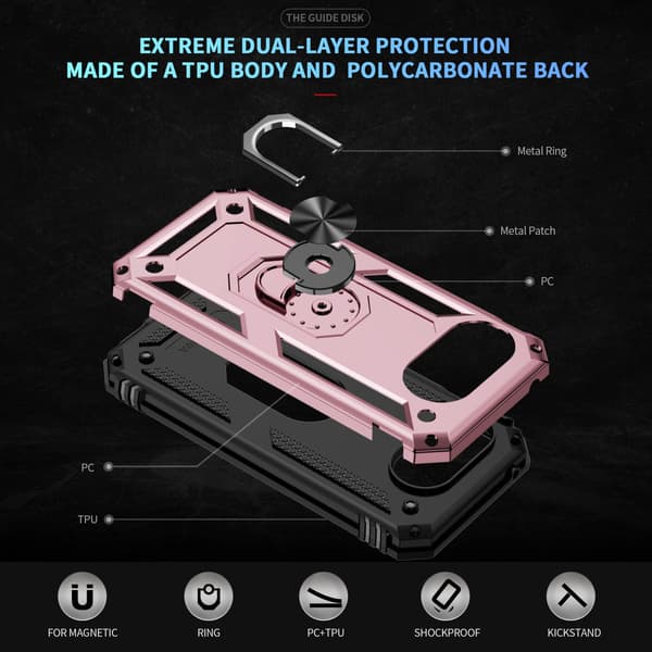 Bofink Combat Google Pixel 10a cover - Rødguld