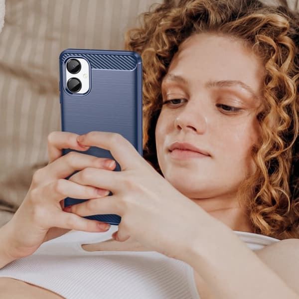 Carbon Flex Samsung Galaxy A06 5G cover - Blå