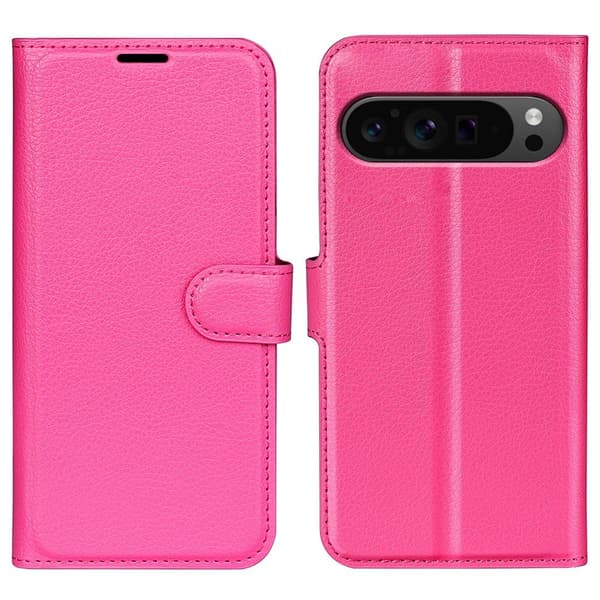 Klassisk Google Pixel 9 Pro XL flip etui - Rose