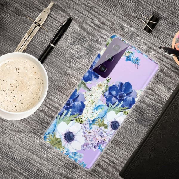 Deco Samsung Galaxy S21 FE Etui - Blomst