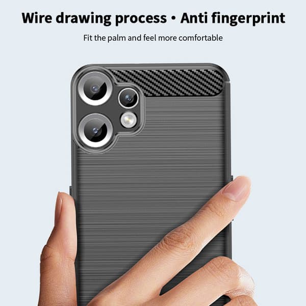 Carbon Flex Nothing CMF Phone 2 Pro kotelot - Musta