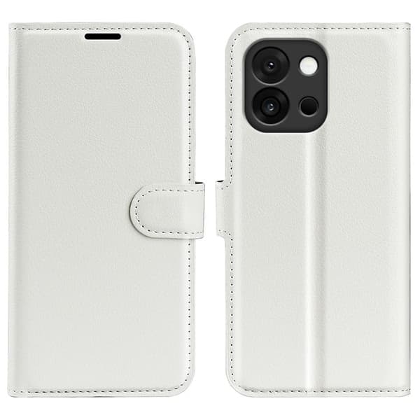 Klassisk OnePlus 13T flip etui - Hvid