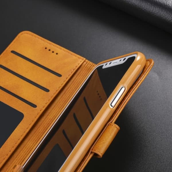 LC.Imeeke läder iPhone X fodral - Brun
