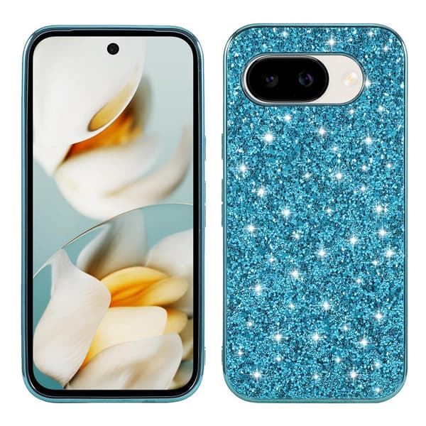 Glitter Google Pixel 10a cover - Blå