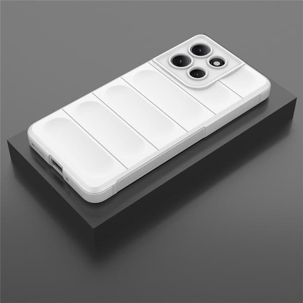 Mjukt greppformat Motorola Moto G86 Power skal - Vit