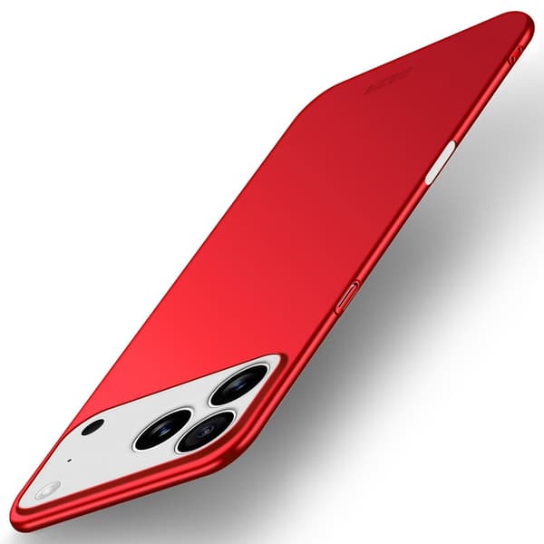 MOFI iPhone 17 Pro Max slim shield kotelot - Punainen