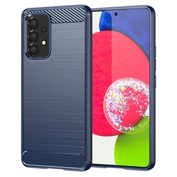 Carbon Flex Samsung Galaxy A53 5G skal - Blå