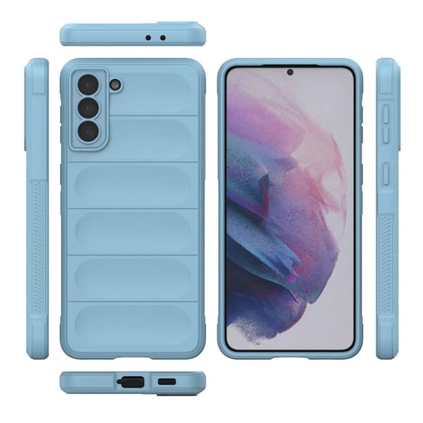 Mjukt greppformat Samsung Galaxy S21 Plus 5G skal - Blå
